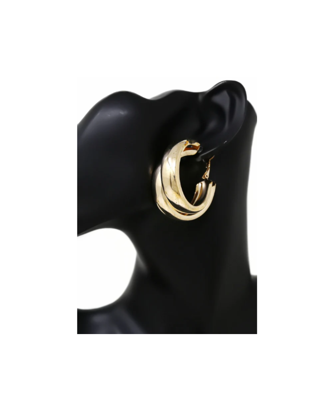 Chunky Double Hoop Earring