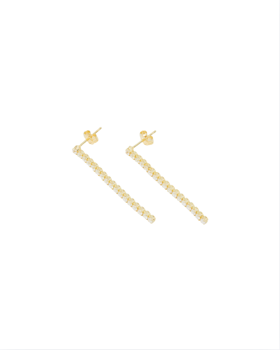 CZ Diamond Dangle Earring